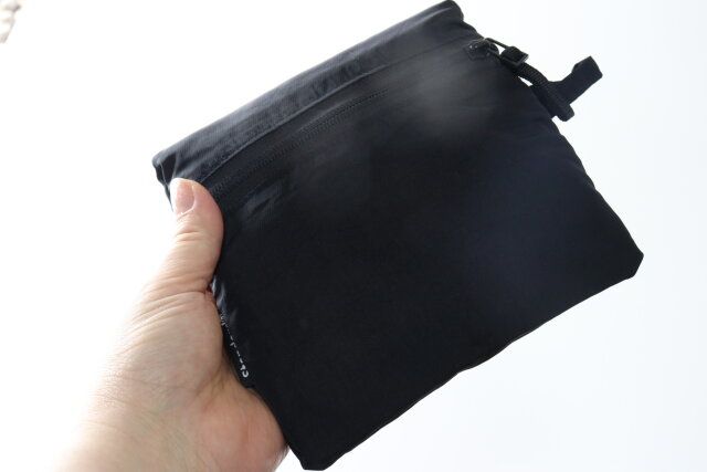 ソフトナイロン折りたたみ収納ボストンバッグ（BK） コンパクト