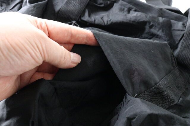 ソフトナイロン折りたたみ収納ボストンバッグ（BK） キャリーオン