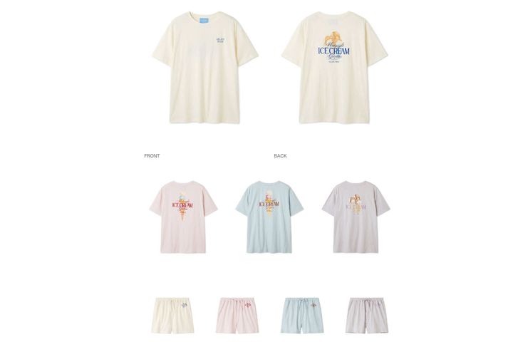 「カットソーシリーズ」（アイテム一覧）