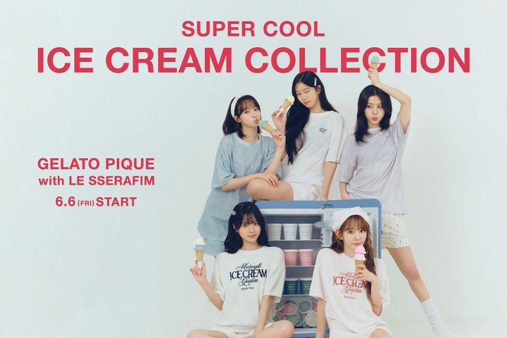 「ルセラフィム」が着こなす「ICE CREAM COLLECTIOＮ」