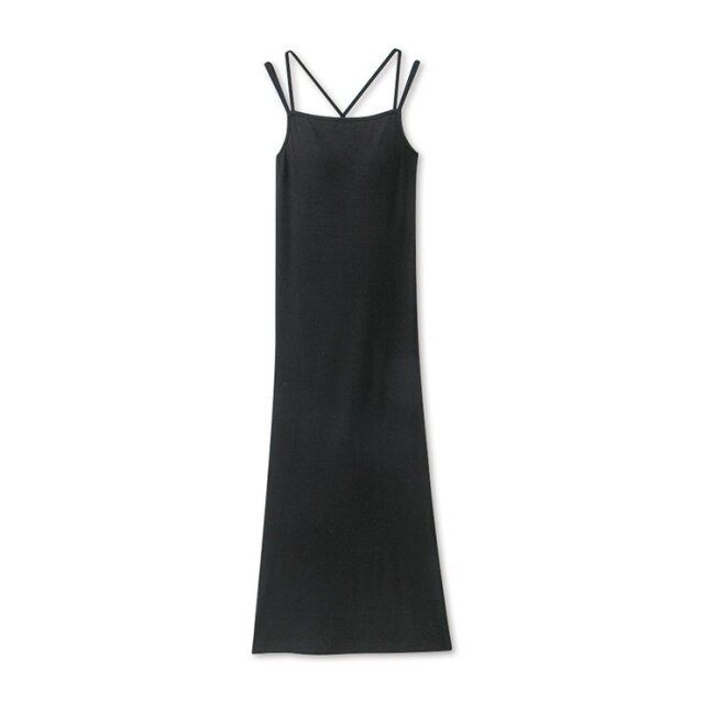 しまむらのカップ付きキャミワンピース