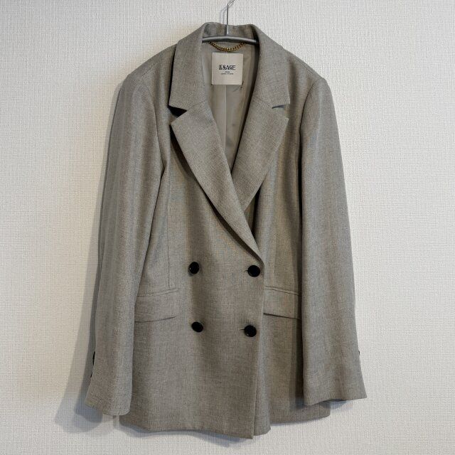 JOURNAL STANDARD L'ESSAGE アイアスダブルブレステッドジャケット ベージュ