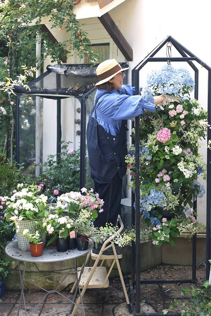 アジサイのタワー