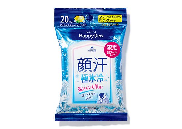 ハッピーデオ 極氷冷フェイスシート アイスシトラス＆ミント