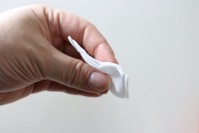 めくれるコットンパフ3枚重ね 3層