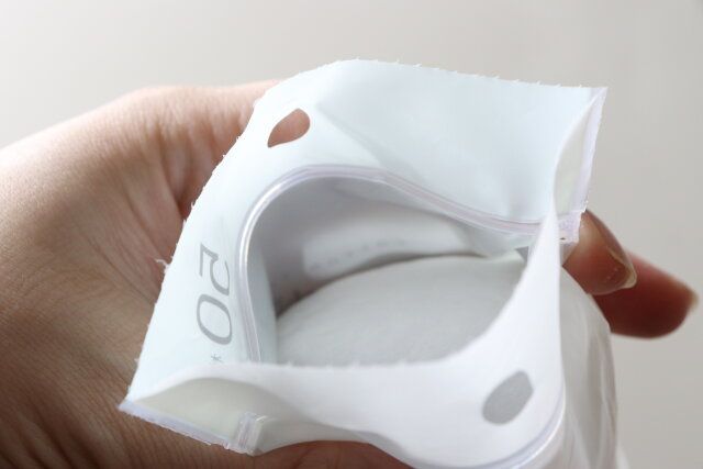 コットンパフ チャック付き