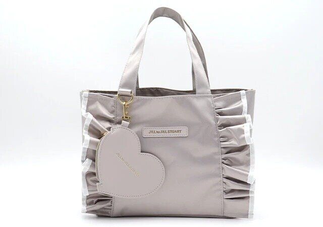 sweet6月号 【通常号】JILL by JILL STUARTのハート形チャームつきフリルトートバッグ