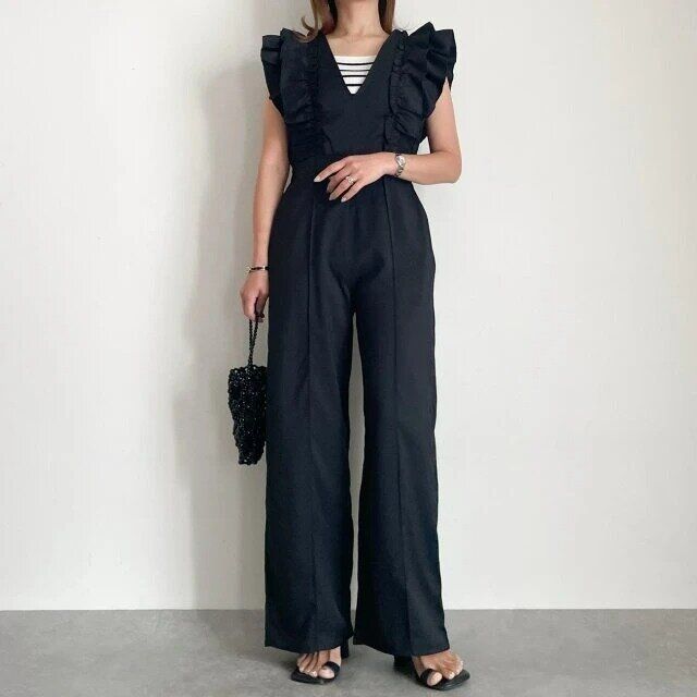 オールインワンボーダー大人コーデ