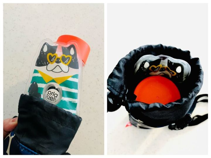 保冷剤と一緒にボトルをケースに入れれば、冷たさが長時間キープできる。