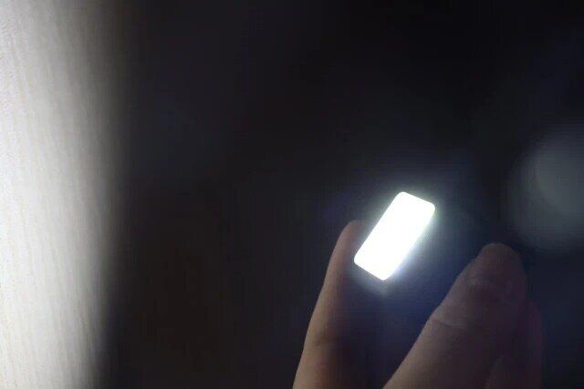 ダイソーのCOBストラップライトの光量