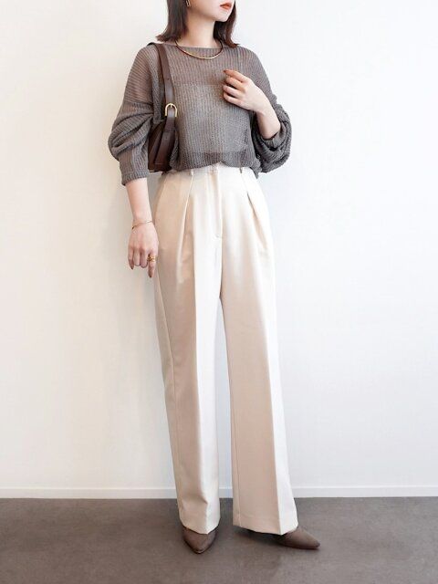 シアートップスコーデ1