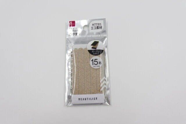 ダイソー ネイルやすり（マッチボックスタイプ、15本、BT） パッケージ