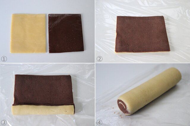 生地の成型 渦巻きクッキー