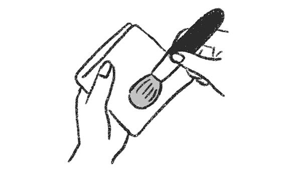 イラスト 使ったらティッシュで毎回ふきとる