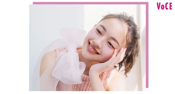 上坂樹里さん 青みのピンクで微熱チーク