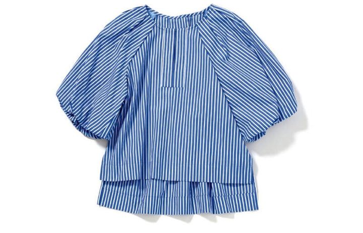 ヘルシーな綿100％のブルーストライプ。￥14,300（シップス／シップス インフォメーションセンター）