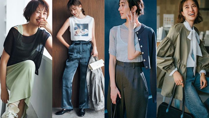 気温28度におすすめのコーデ4つのコラージュ写真