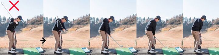 キャディバッグを左横に置くだけ！ライン出しショットの練習法を解説