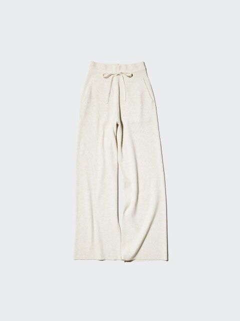 2025ユニクロウォッシャブルニットリブパンツ