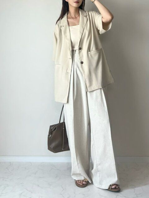 半袖ジャケットコーデ1