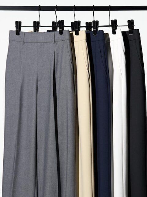 ユニクロ タックワイドパンツ 5色
