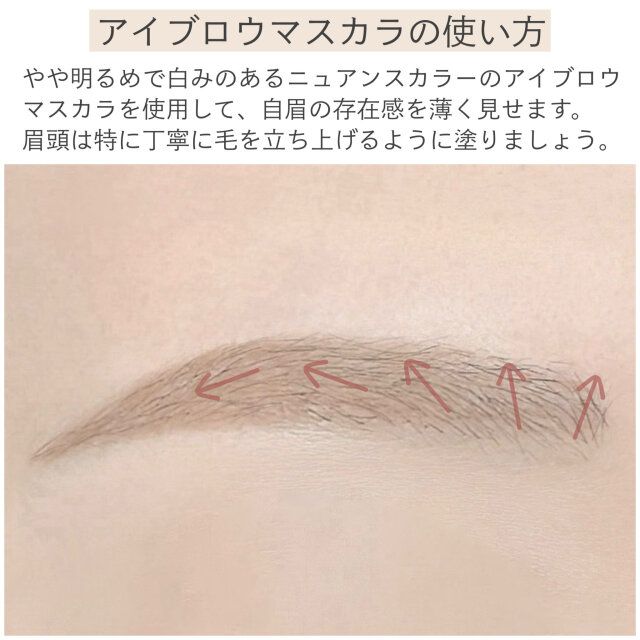 アイブロウマスカラの使い方 解説