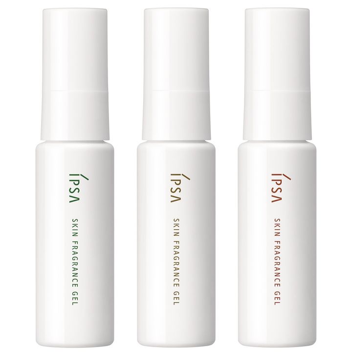 〈左から〉スキンフレグランスジェル 25ml 01、02、03 各￥4,400（すべて6月10日発売）