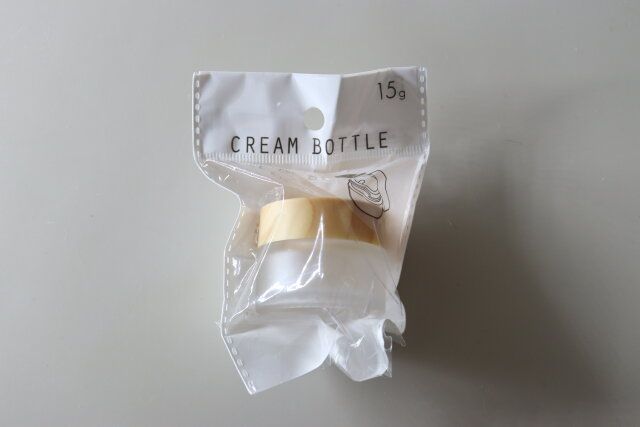 ガラスクリームボトル ウッド調 15g パッケージ