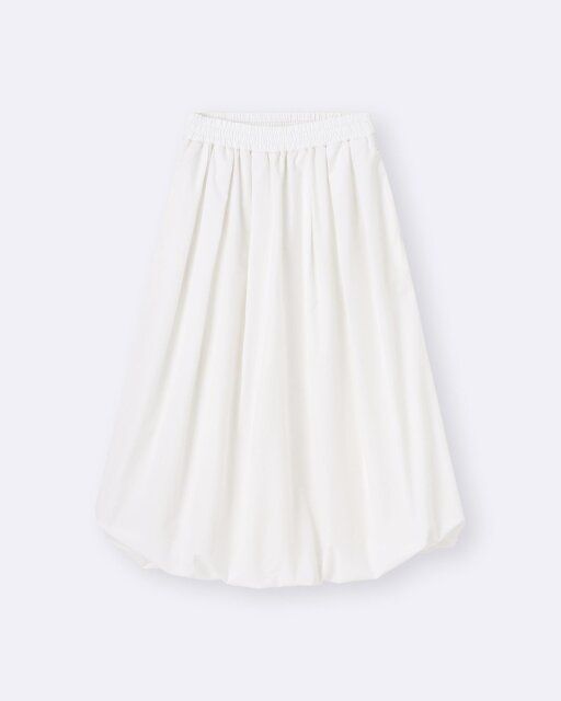 GU バブルヘムミディスカート OFF WHITE