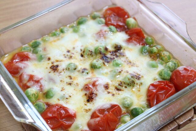 グラタン皿（正方形、0.4L） 使用例