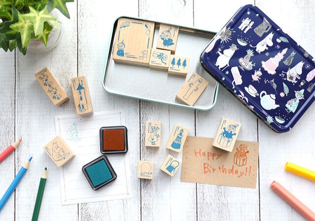 宝島社ムック付録のムーミンの押すだけでかわいい大人のスタンプセット3