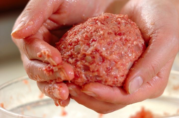 チーズハンバーグの作り方2