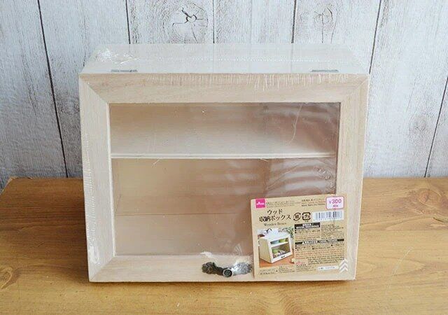ダイソー ウッド収納ボックス パッケージ