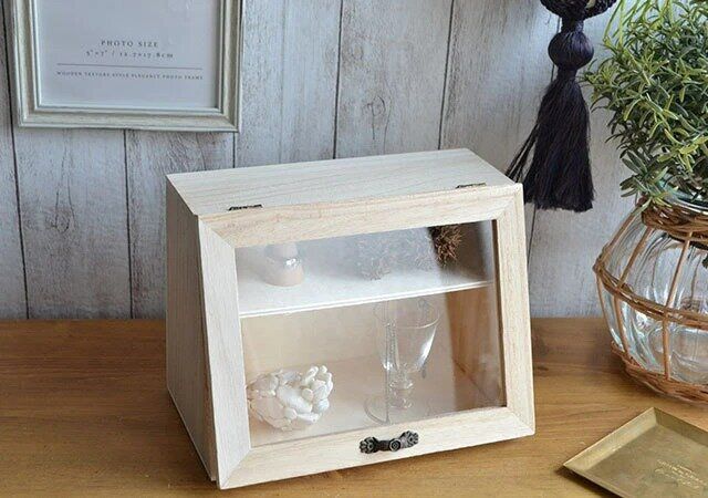 ダイソー ウッド収納ボックス