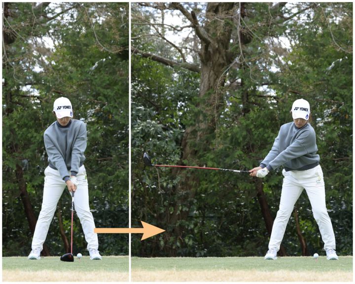 女子ツアー屈指の飛ばし屋のスイング解説！タメて飛ばす方法