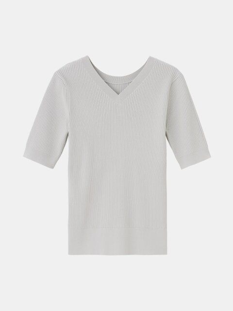 PLSTのUVカットレーヨンブレンド2WAYセーター