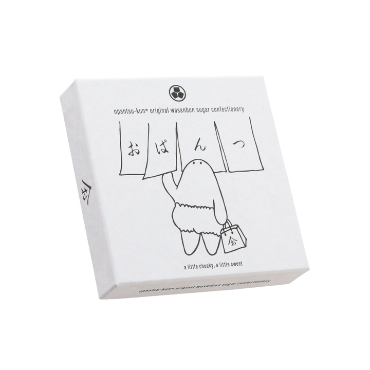 〈おぱんつ君〉の「おぱんつ和三盆」特製紙箱