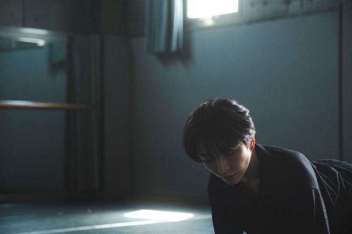 稽古中のハラサオリ