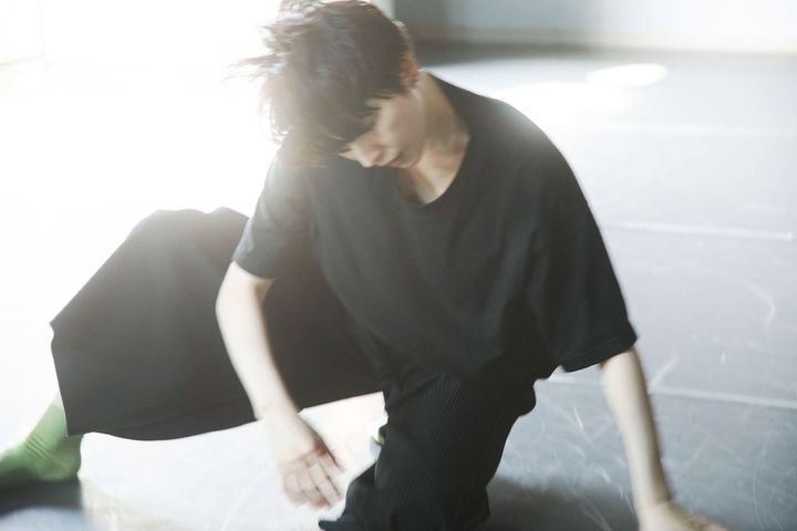 稽古中のハラサオリ