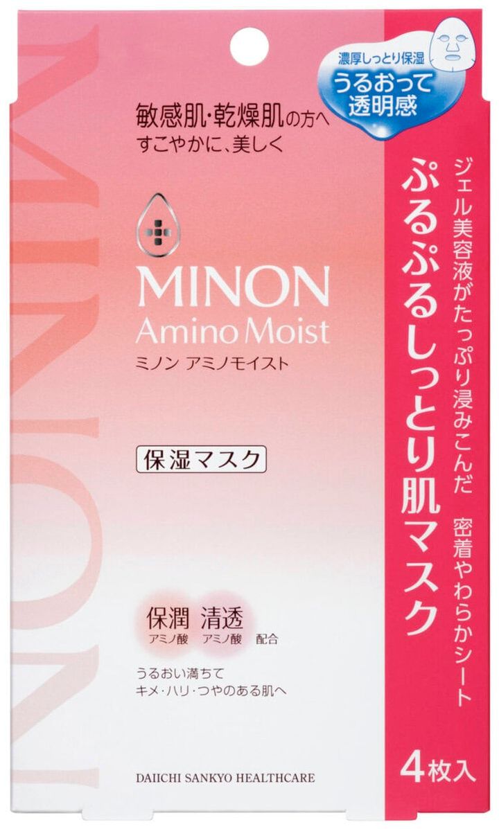 ミノン アミノモイスト ぷるぷるしっとり肌マスク 4枚入り／第一三共ヘルスケア