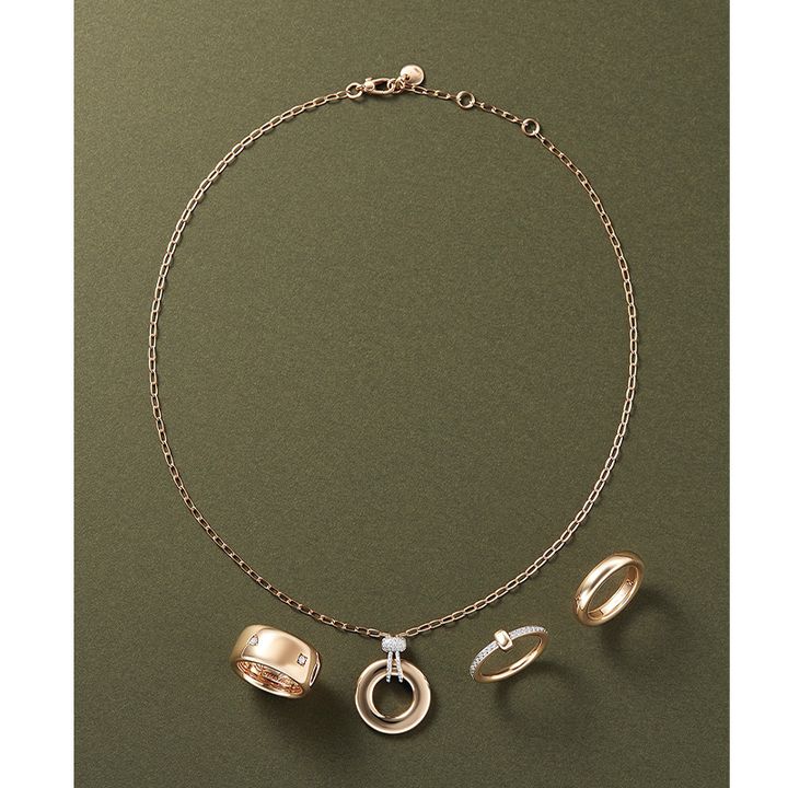 ポメラートの「イコニカ」のリングとネックレスと「ポメラート トゥギャザー」のリング