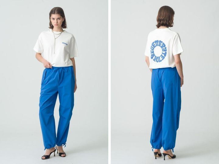 画像: 「LOVING FUTURE Regenerate Tee 」￥14,300、「NP Easy PT」￥34,100 出典：LOVING FUTURE