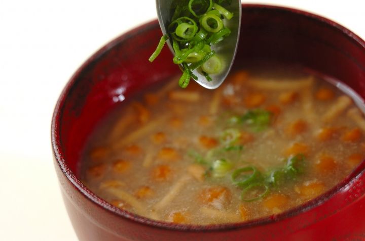 ナメコのみそ汁の作り方2