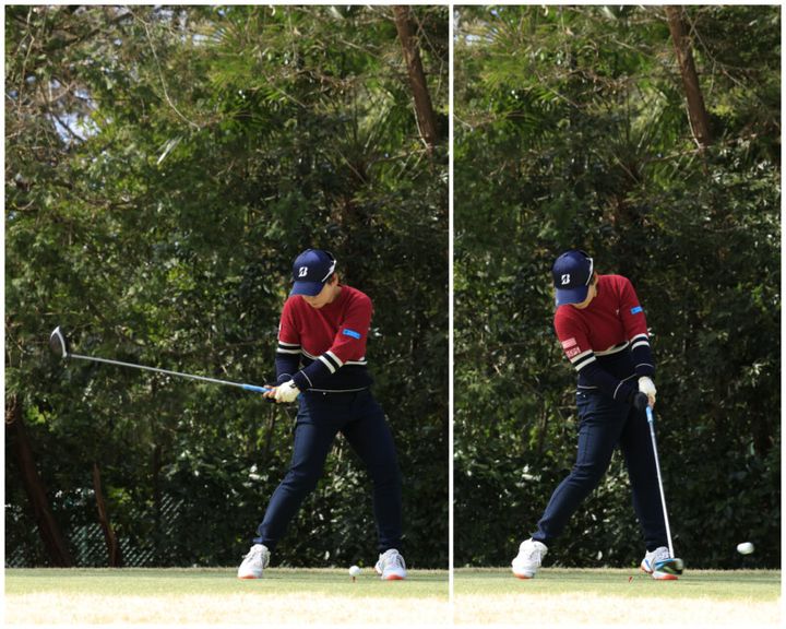 女子プロの“飛ばしのメカニズム”を解説！踏み替えでナチュラルに飛ばす