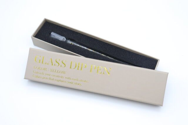 スリーピー ラインストーンガラスペン（YL）