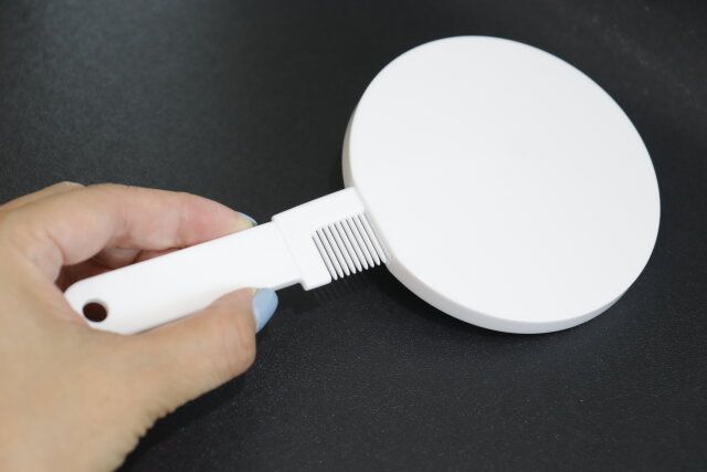 ダイソー くし付ハンドミラー（ラウンド） コーム