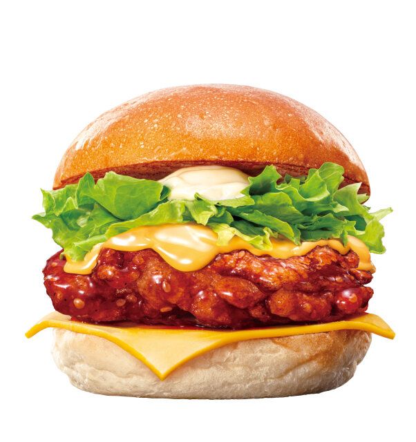 チーズヤンニョムチキンバーガー