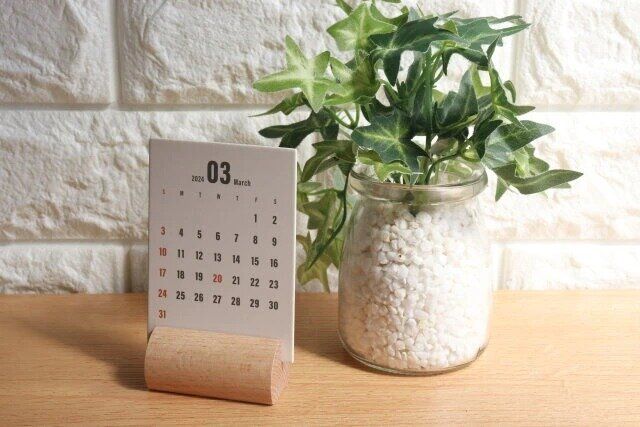 木製メモスタンド 使用例