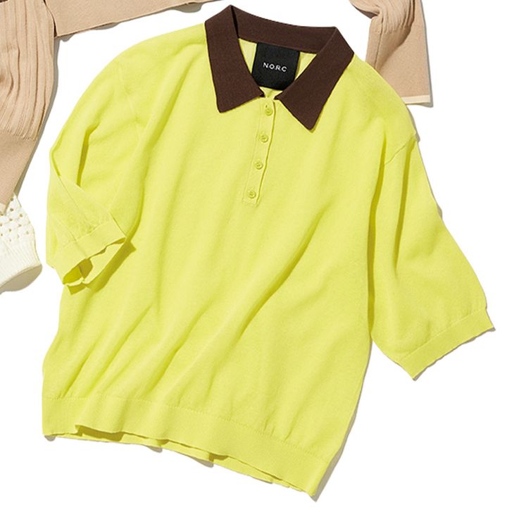 ノークのニットポロシャツ