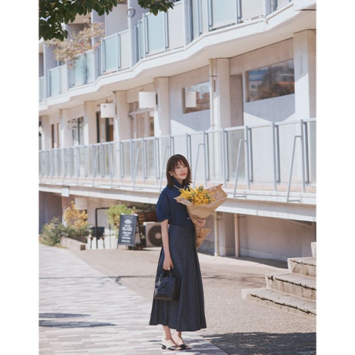 ドレスアップした日はディオールの黒バッグをお供に